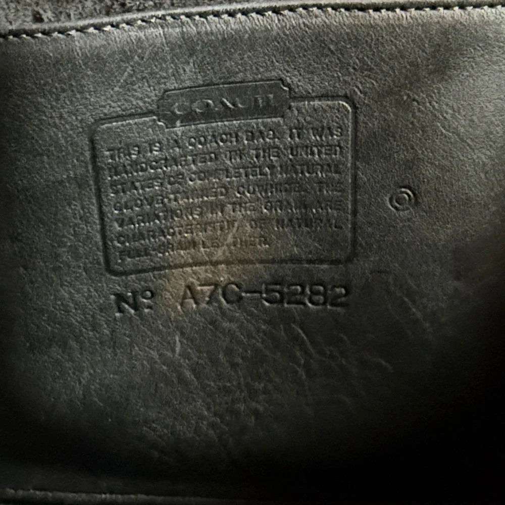 Vintage COACH A7C5282 Black Leather Brief/Work Bag Excellent Condition Rare Find